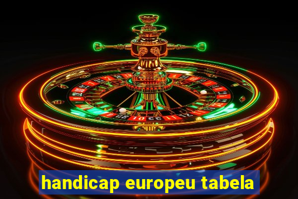 handicap europeu tabela